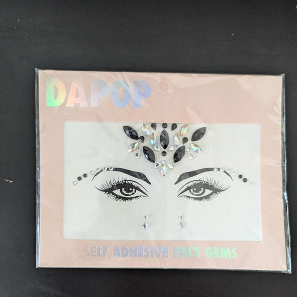 3 for 15 Party fantasy face crystal sticker temporary adhesive rave party - Picture 5 of 6